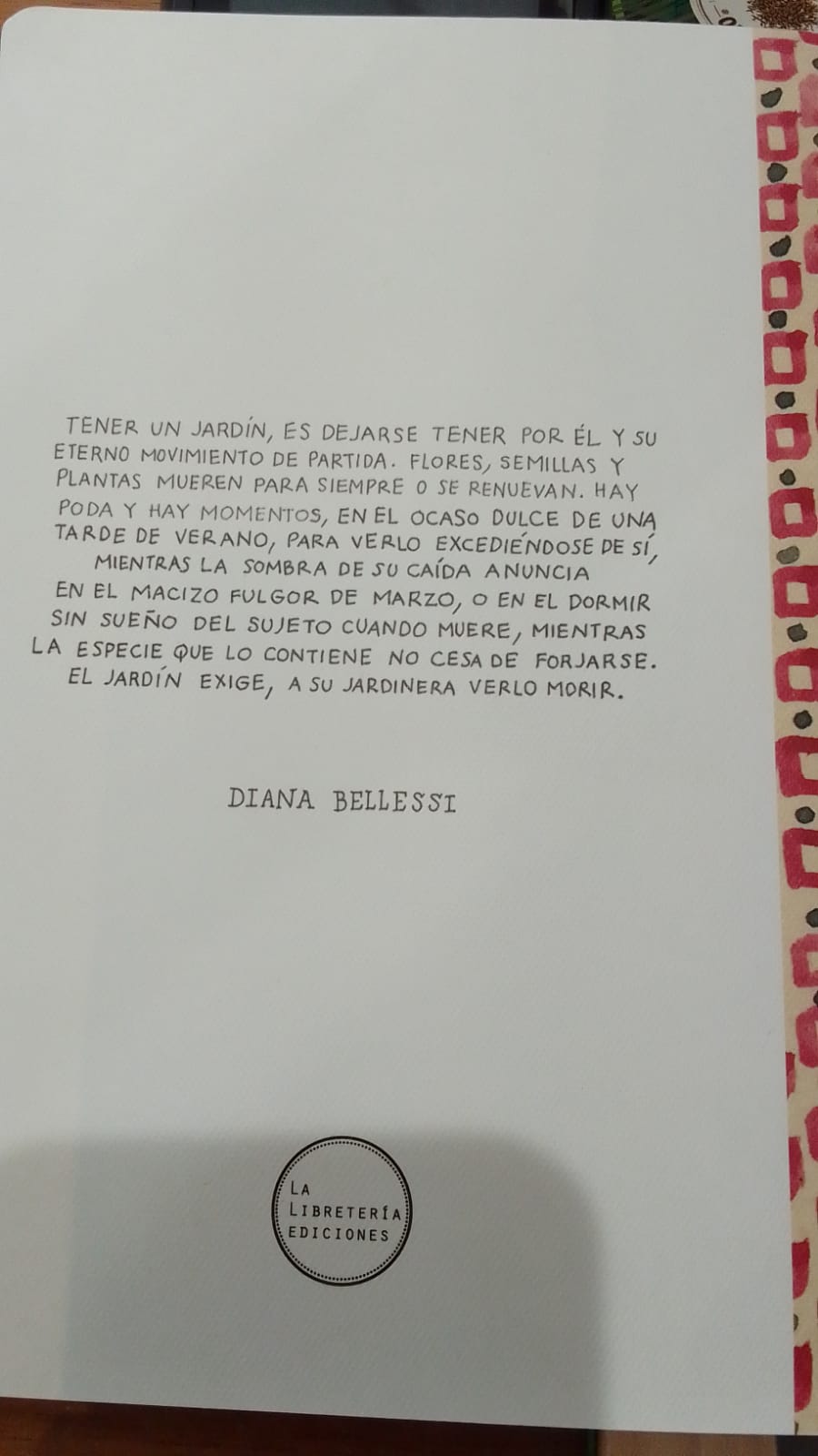 Libreta Poesía - Diana Bellesi