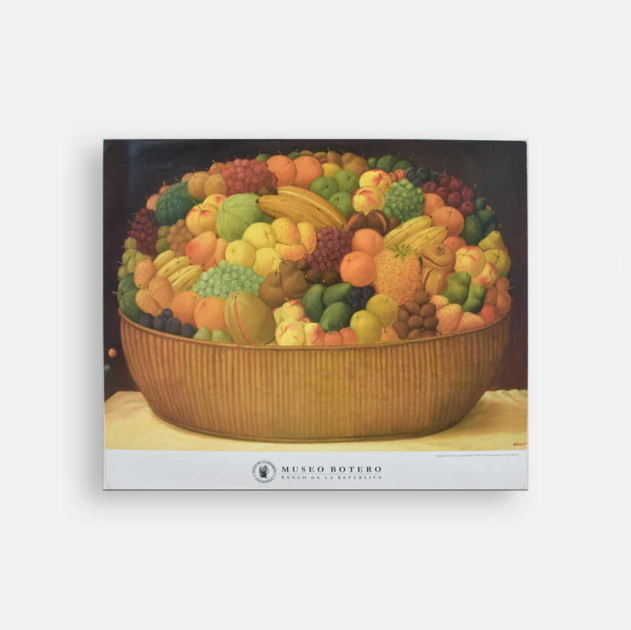 Afiche Canasta de Frutas - Fernando Botero