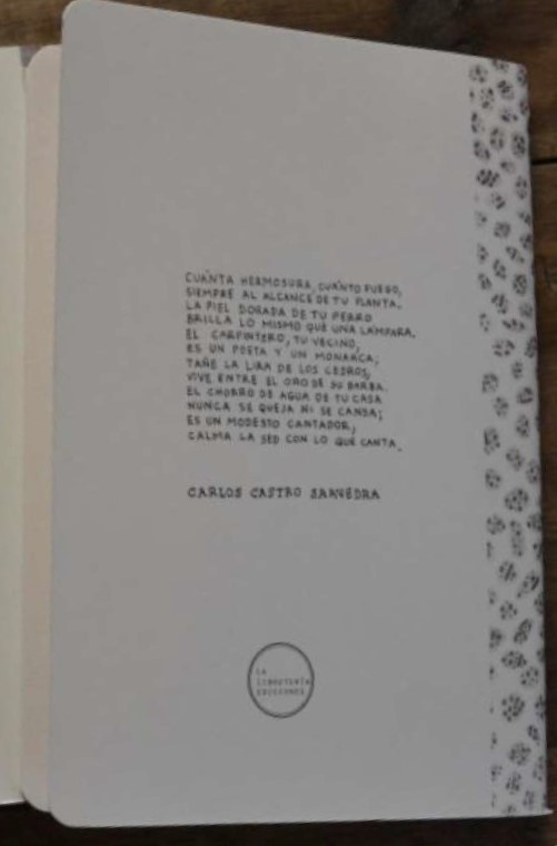 Libreta Poesía - Carlos Castro Saavedra