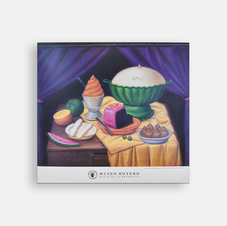 Afiche Naturaleza Muerta con Helado - Fernando Botero