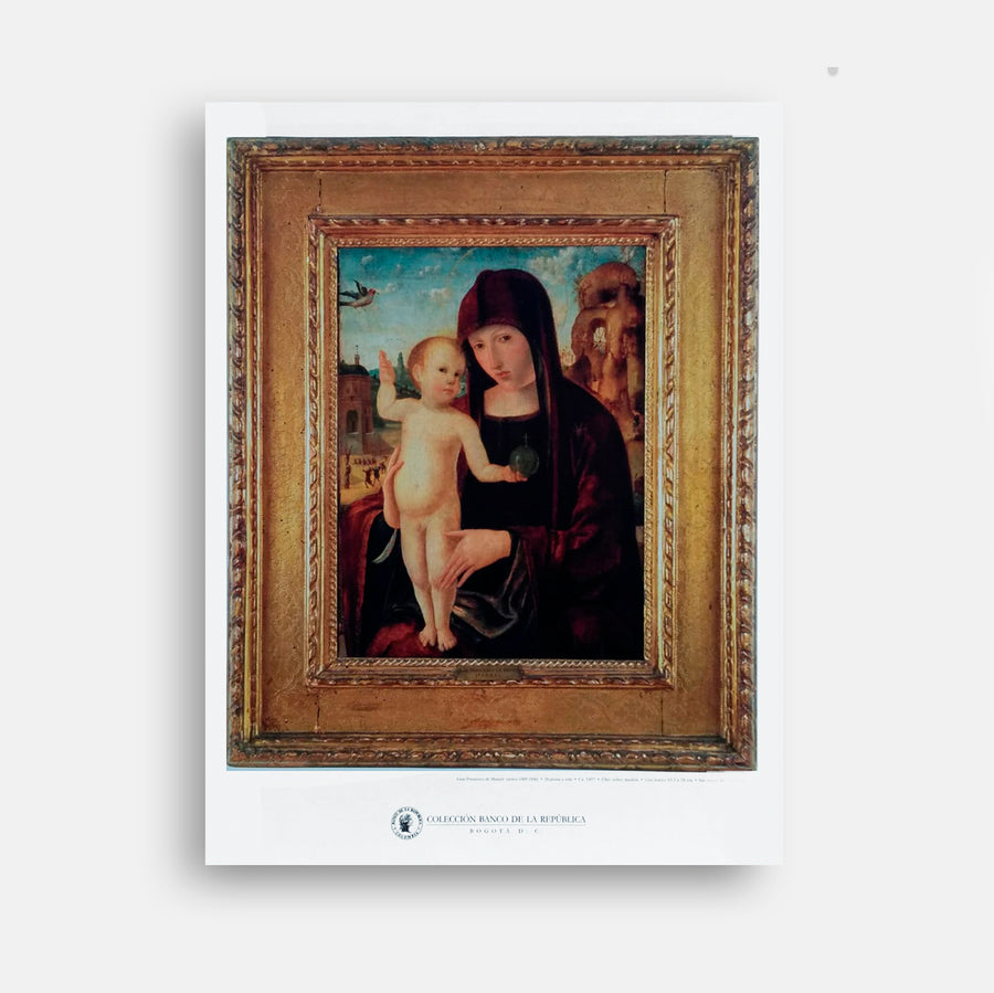 Afiche Madonna y Niño - Gian Francesco de Mainero