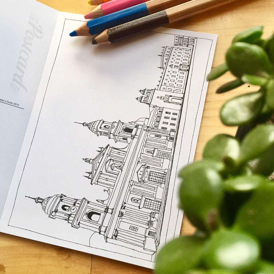 Postales para colorear Bogotá