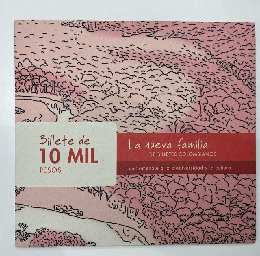 Folleto Billetes de Colombia $10.000