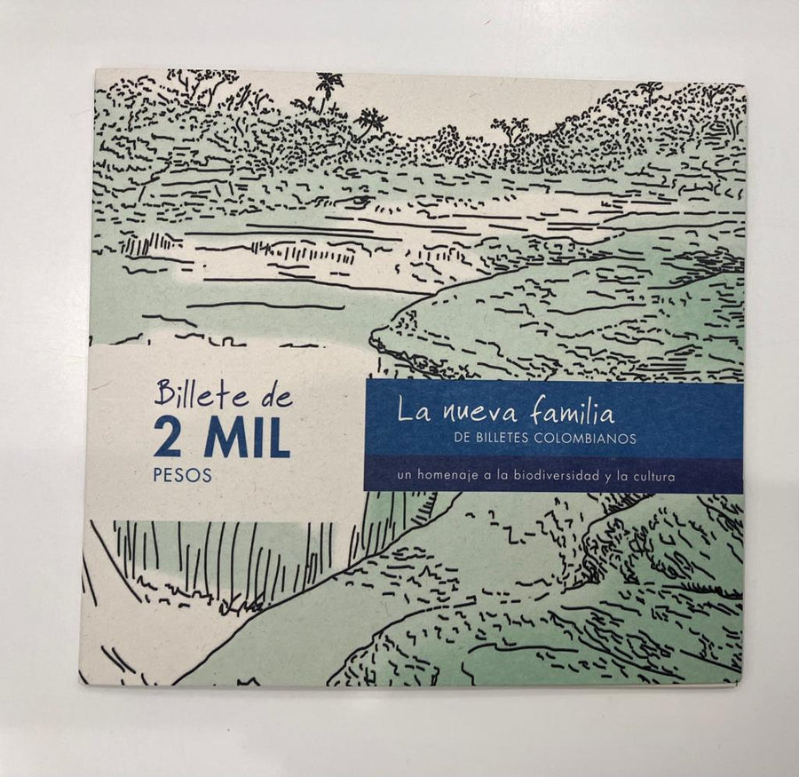Folleto Billetes de Colombia $2.000
