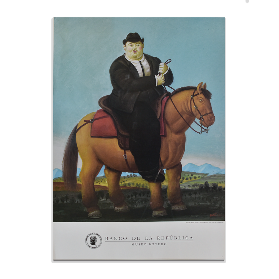 Afiche Hombre a Caballo - Fernando Botero