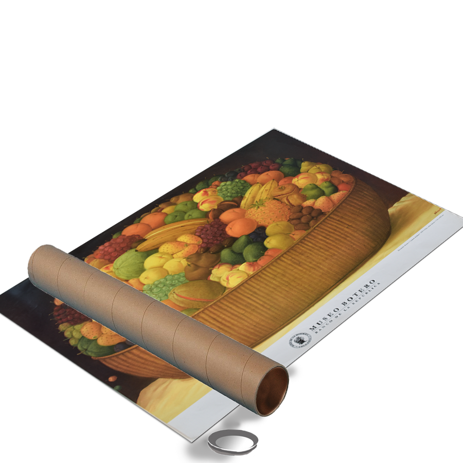 Afiche Canasta de Frutas - Fernando Botero