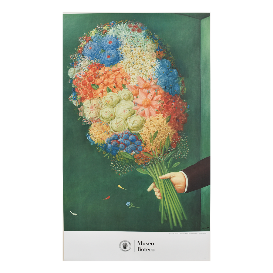 Afiche Flores - Fernando Botero