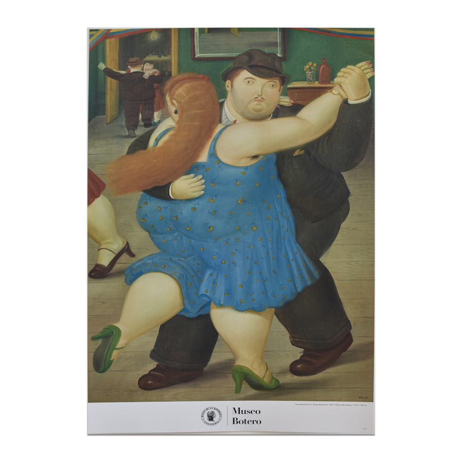 Afiche Pareja Bailando - Fernando Botero